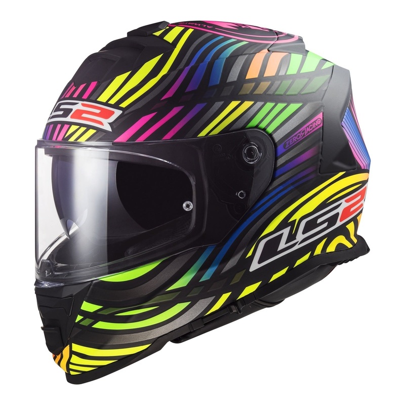 LS2 FF800 Storm II Power – Matte Black / Rainbow 06 Size Medium 58cm