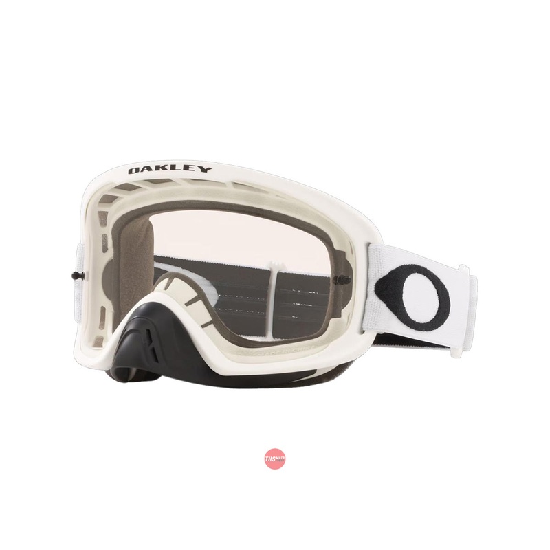 Oakley O-Frame 2.0 PRO MX Goggles Matte White with Clear Lens