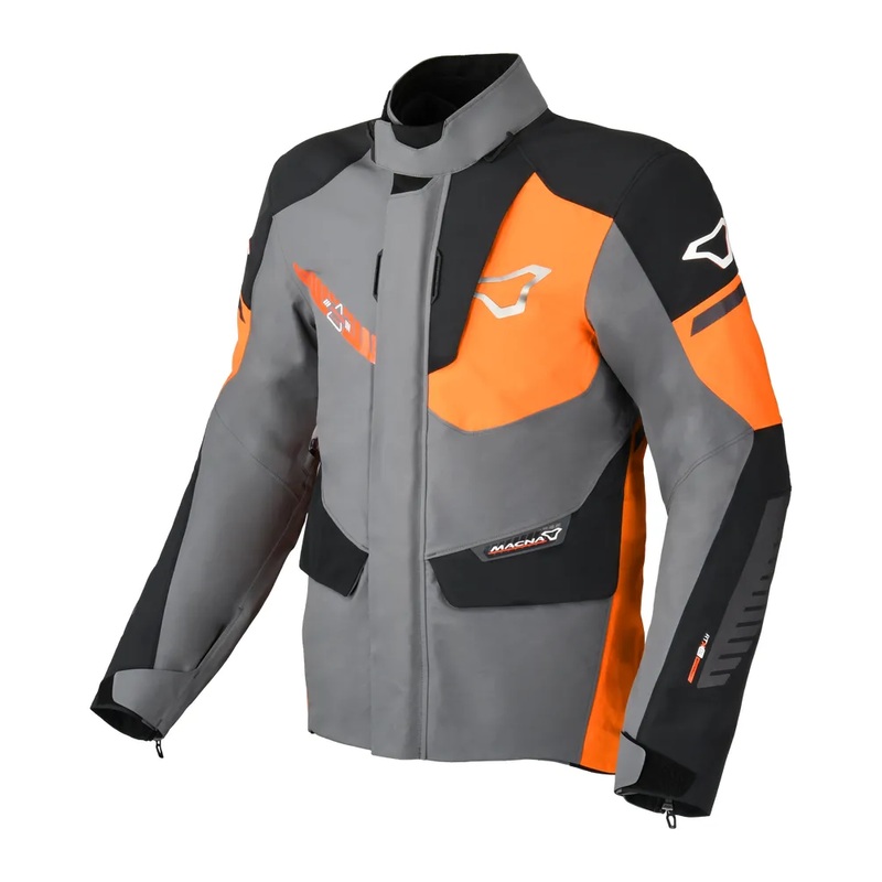 Macna Synchrone Jacket – Grey/Orange/Black