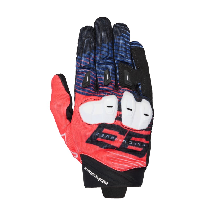 MM93 Spx 1 Gloves|S|M|L|XL|2XL|3XL|Black/Red Fluo/Blue Navy/White