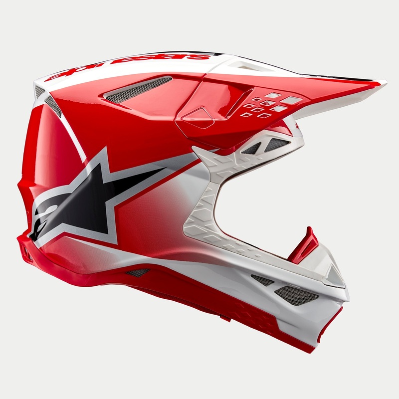 Supertech M10 Unite Helmet|XS|S|M|L|XL|2XL|Red/White Glossy