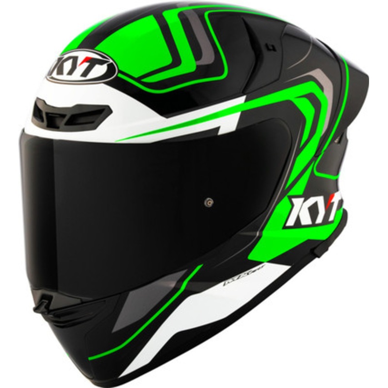 KYT TT-Revo Overtech Black Green Helmet