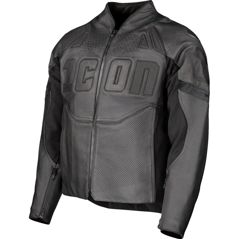Icon Contra 3 Rizz Rizz Leather Jacket Stealth