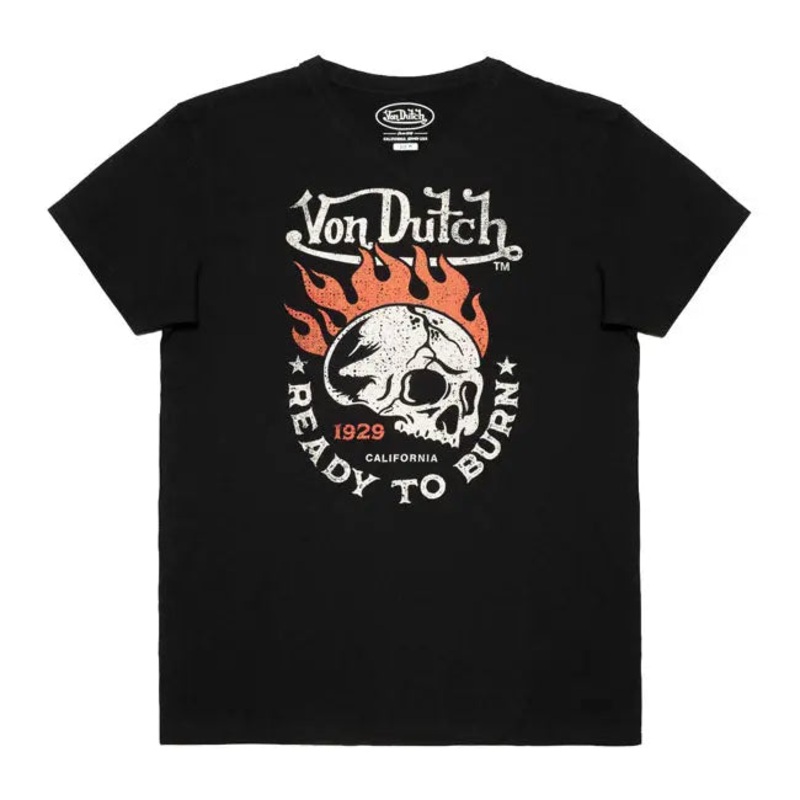 Von Dutch Burn T-Shirt Black|S|M|XL|XXL|3XL