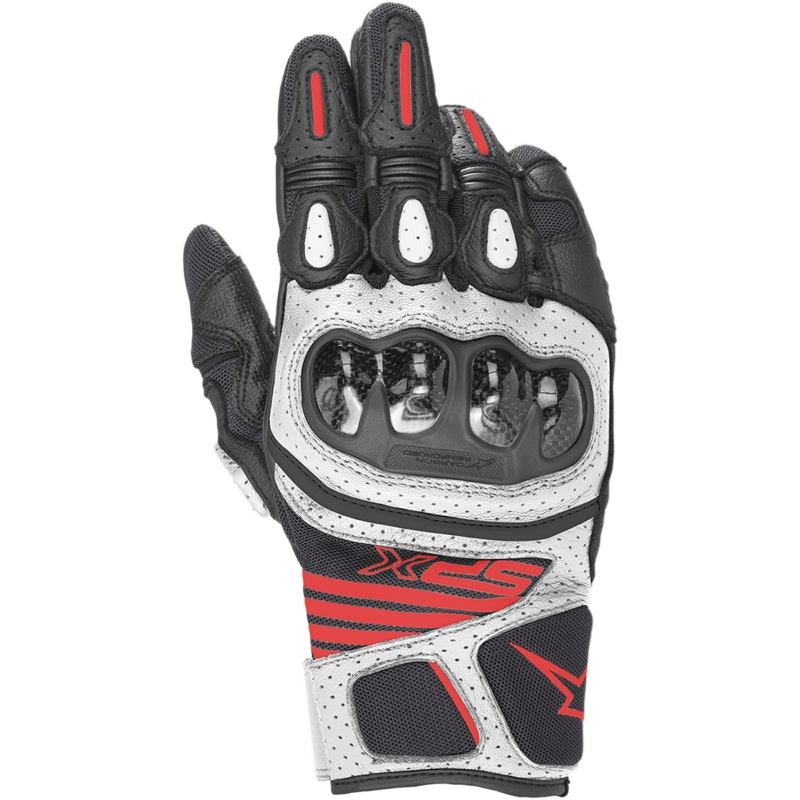 SPX AC V2 Gloves|S|M|L|XL|2XL|3XL|Black/White/Red Fluorescent