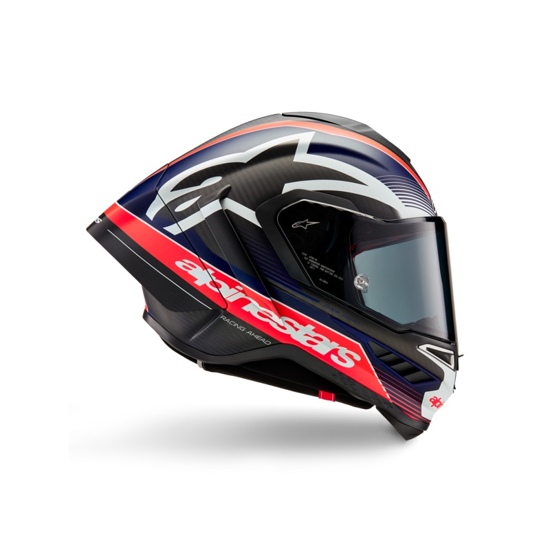 Supertech R10 Team Helmet|XS|S|M|L|XL|2XL|Black/Carbon Red Fluo/Blue Matte