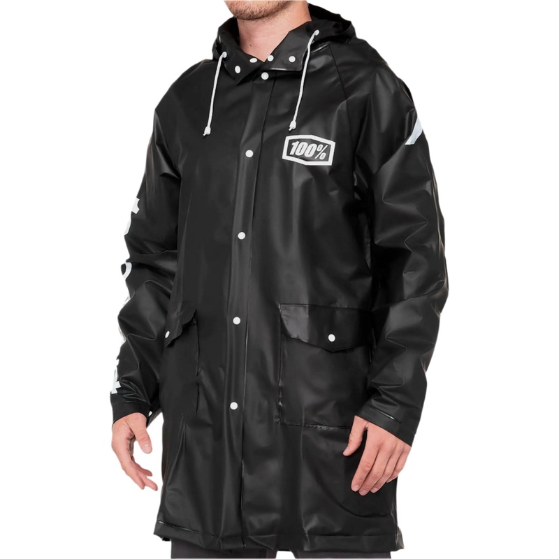 100% Torrent Mechanics Cycle Raincoat Black
