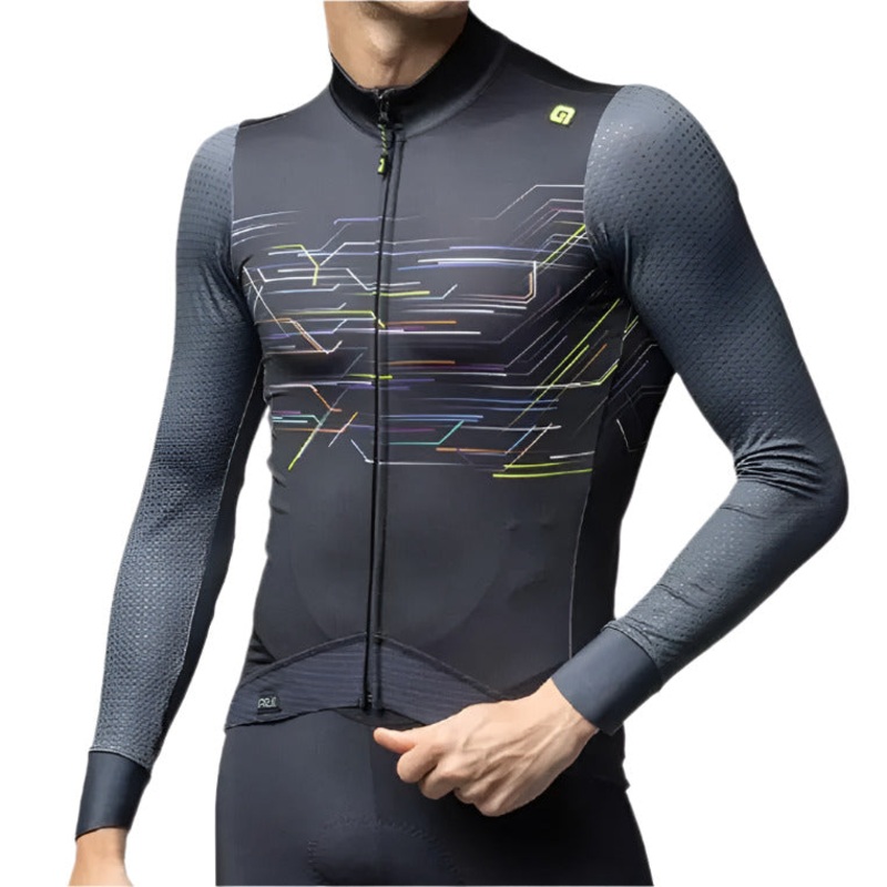 Ale Clothing Megabyte PR-E Long Sleeves Cycle Jersey Black