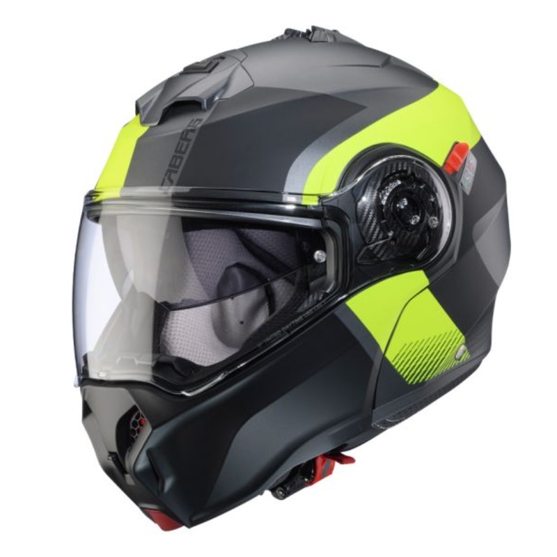 Caberg Duke Evo Indy – Matt Gun Metal/Fluo Yellow/Black