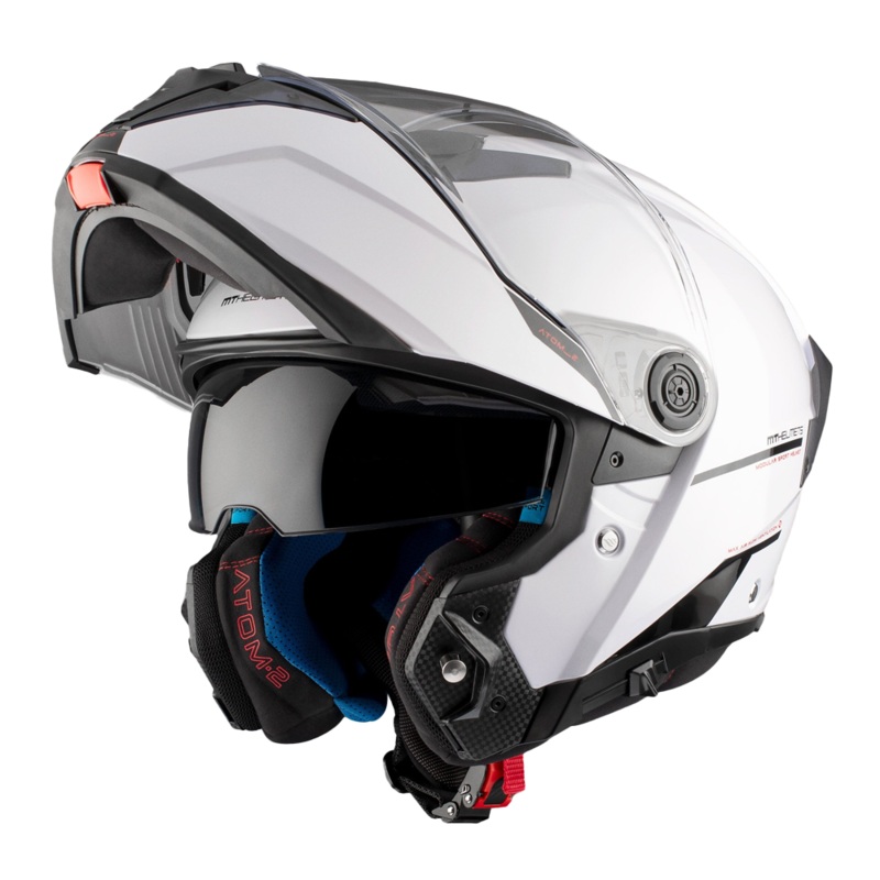 MT Atom 2 Solid – Gloss White | Motorcycle Helmets | Infinity Motorcycles
