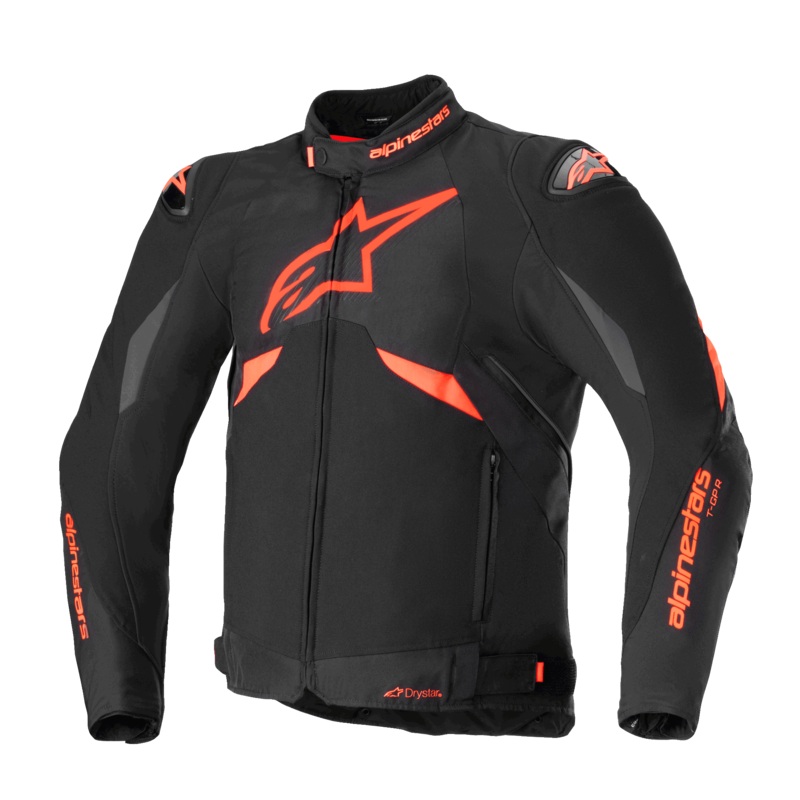 T-GP R V3 Drystar Jacket|S|M|L|XL|2XL|3XL|4XL|Black/Red Fluo/White