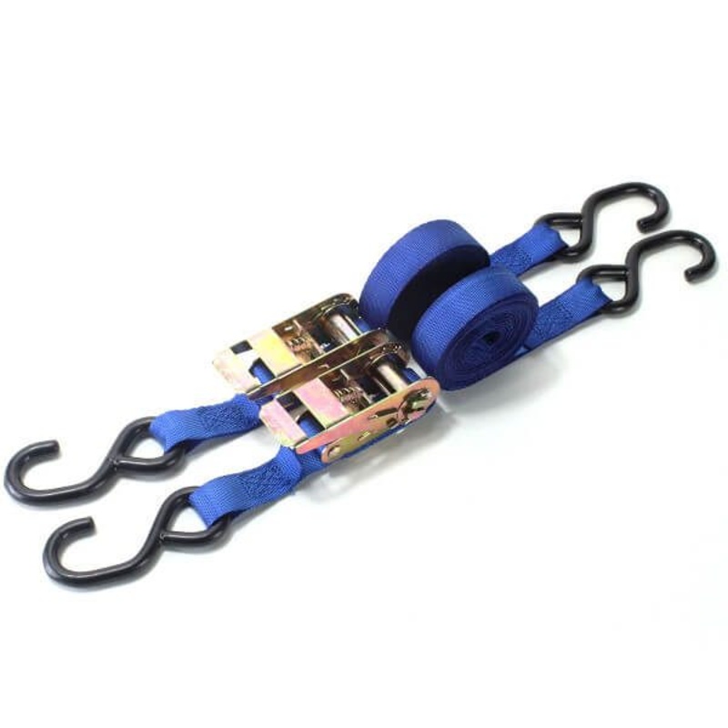 Bike It Tiedown 2 Piece Ratchet – Blue: 5mx25mm