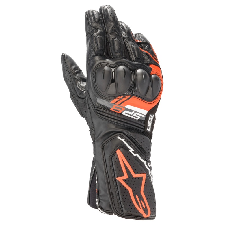SP-8 V3 Gloves|S|M|L|XL|3XL|2XL|Black/Red Fluo