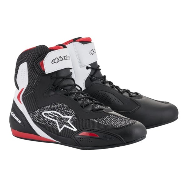 Alpinestars Faster 3 Rideknit Shoes – Black/White/Red