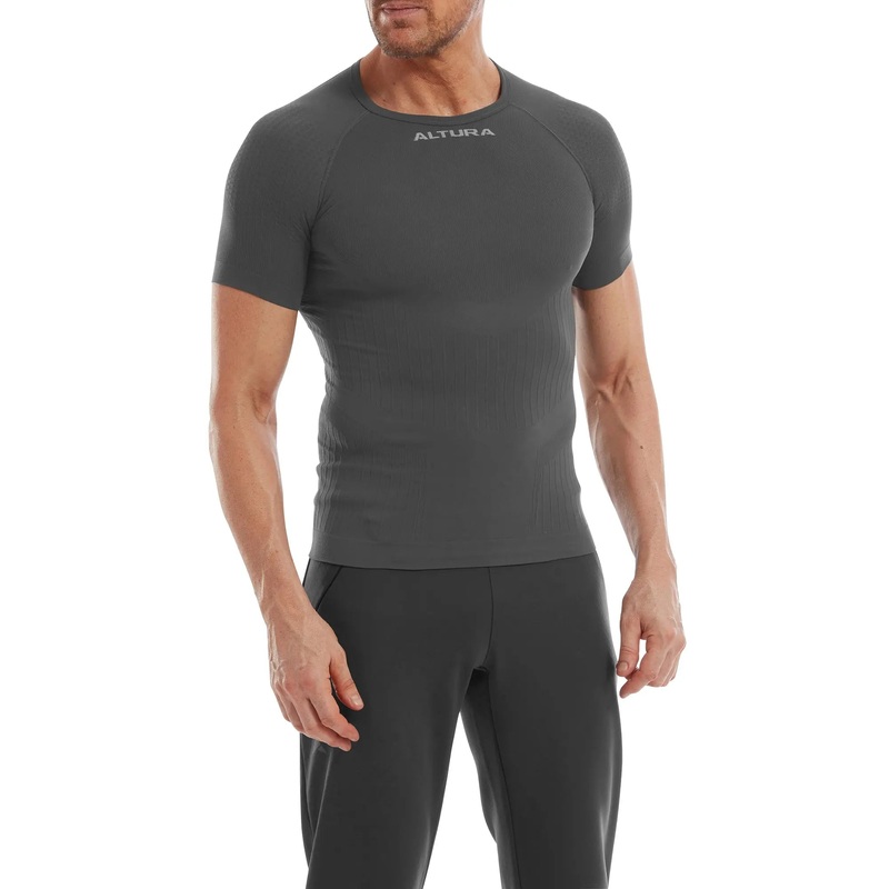 Altura Tempo Seamless Short Sleeves Cycle Base Layer Charcoal