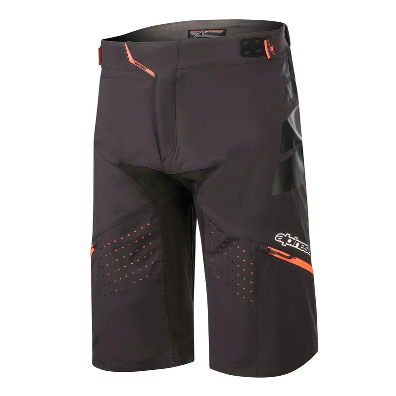 Drop Pro Shorts|28|30|32|34|36|38|40|Black/coral