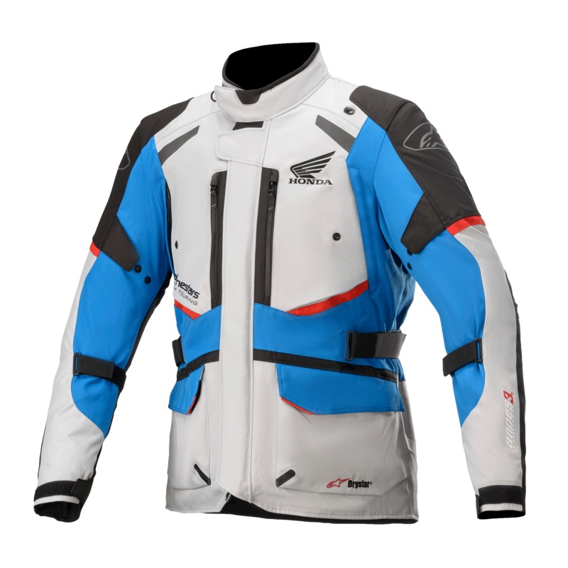 Honda Andes V3 Drystar Jacket|S|M|L|XL|2XL|3XL|4XL|Ice Gray/Blue/Bright Red
