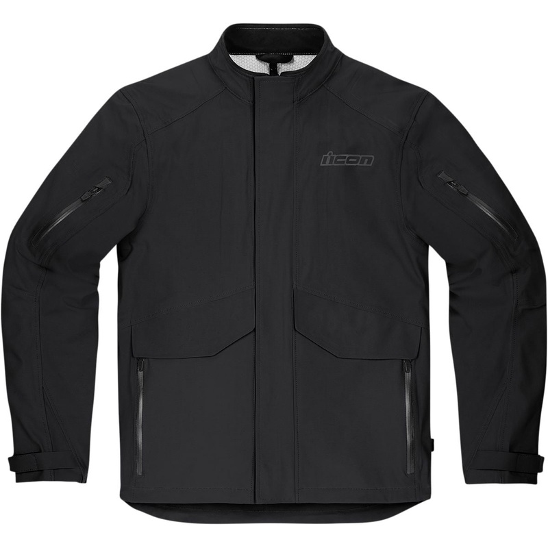 Icon Stormhawk Waterproof Textile Jacket Black