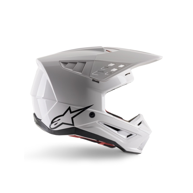 SM5 Solid Helmet ECE 2206|XS|S|M|L|XL|2XL|White Glossy