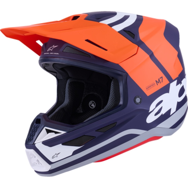 ALPINESTARS SM7 Core Helmet – Orange/Blue