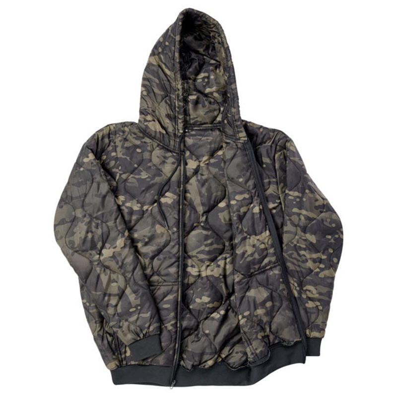 Biltwell Woobie Zip Hoodie Black Camo