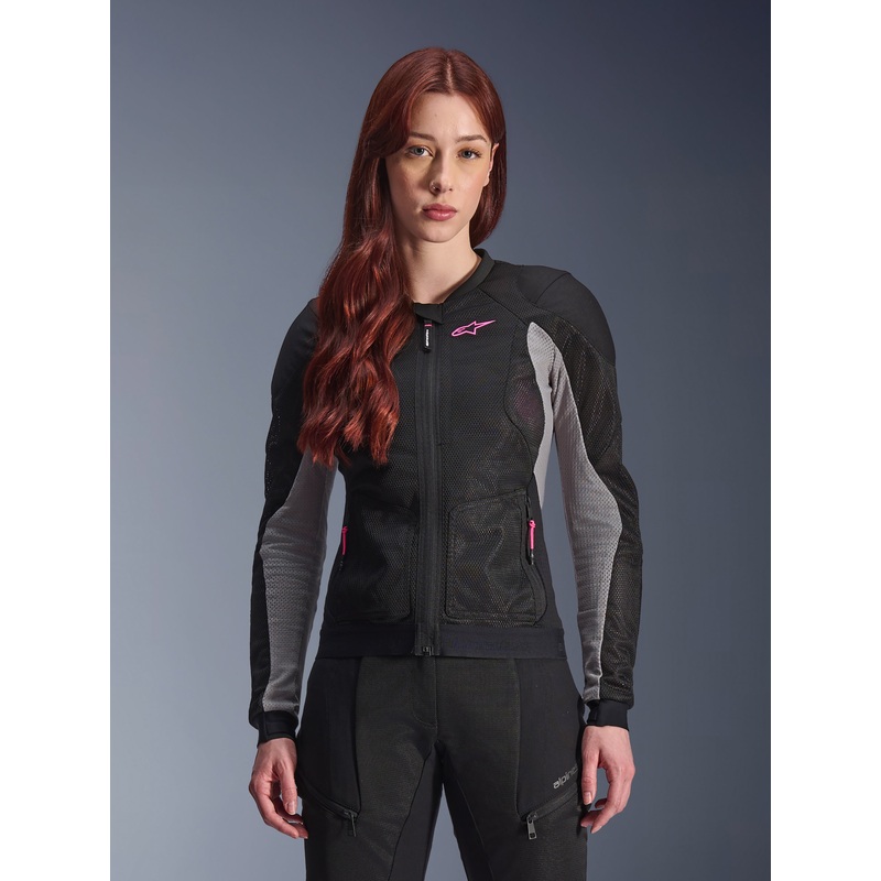 Woman Stella Troop-Air Jacket|XS|S|M|L|XL|2XL|Black/Ash Gray/Pink Fluo