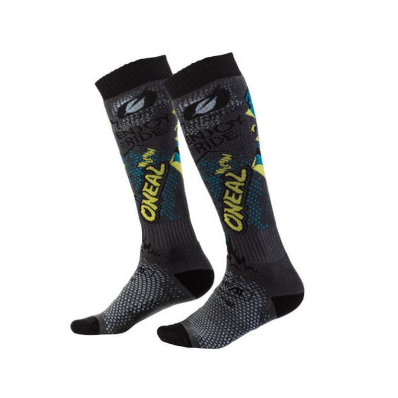 Oneal PRO MX VILLAIN Grey Multi One Size Socks