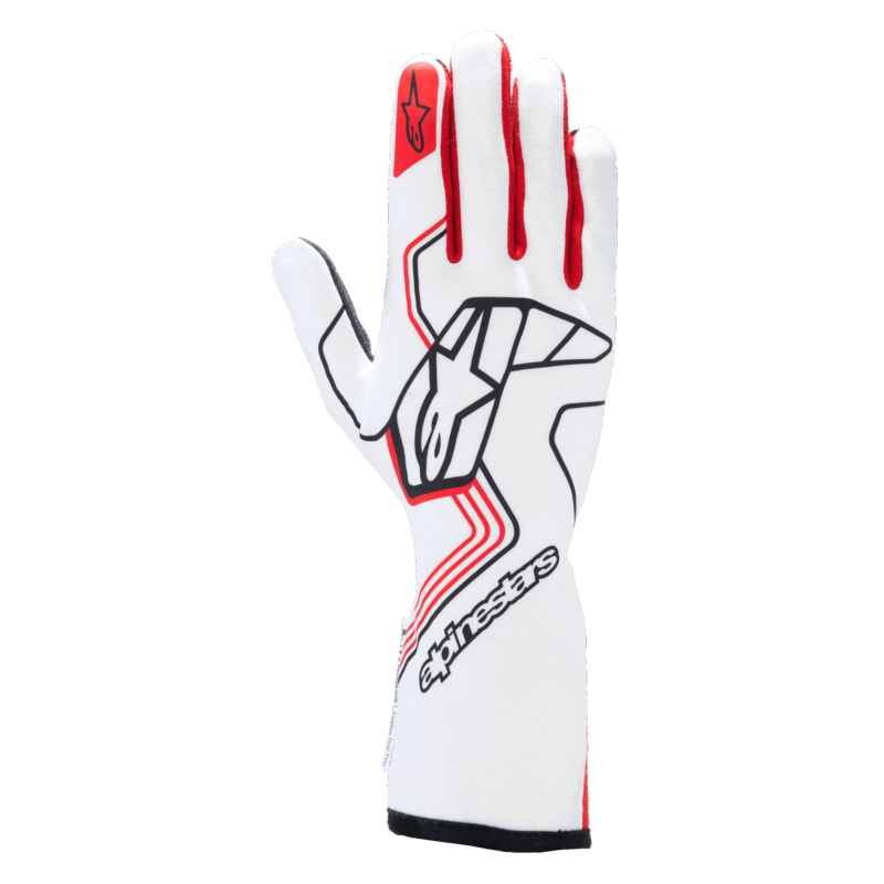 Tech-1 Race V4 Gloves|S|M|L|XL|2XL|White/Red