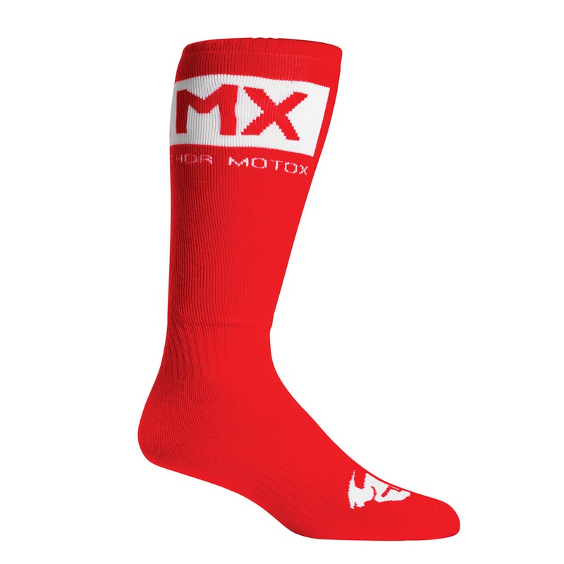 Thor MX S22 Red/White Socks Size 6-9