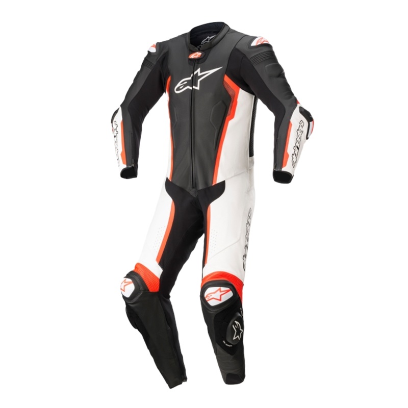 Alpinestars Missile V2 Leather Suit 1Pc Black/White/Red/Fluo