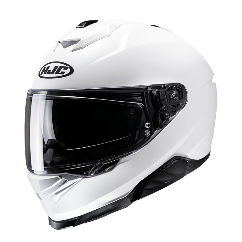 HJC i71 Semi Flat Pearl White Motorcycle Helmet Size XL 61cm