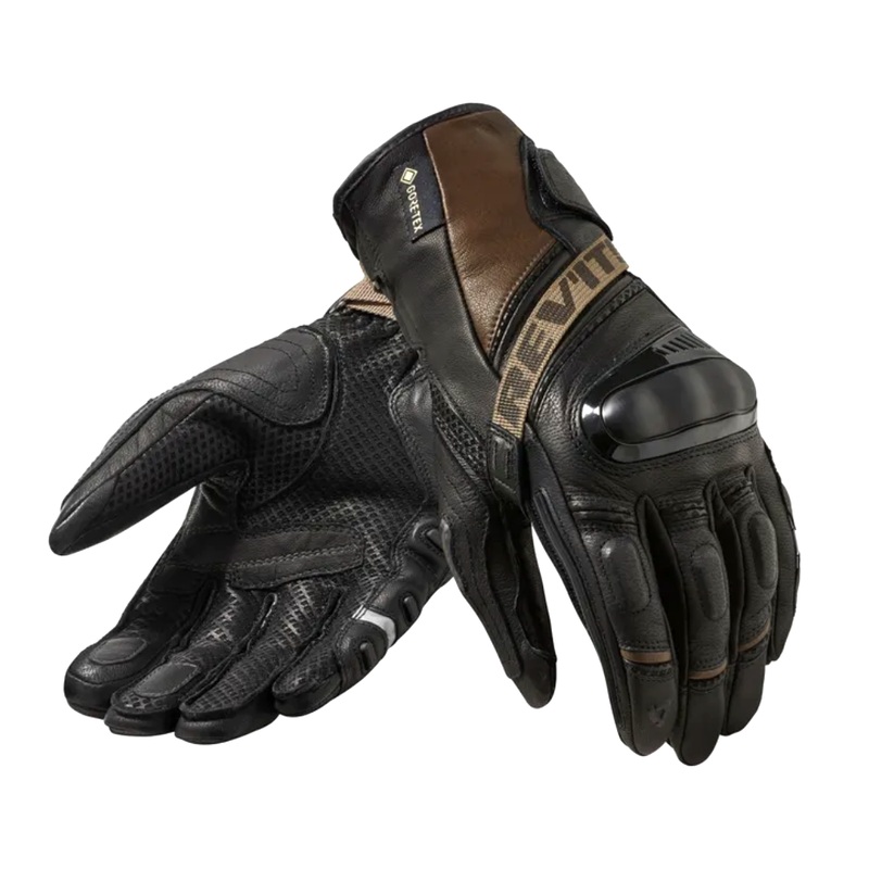 REV’IT! Dominator 3 Gore-Tex Gloves – Black/Sand