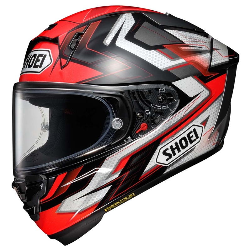 Shoei X SPR Pro Escalate – Red/Black | Infinity Motorcycles