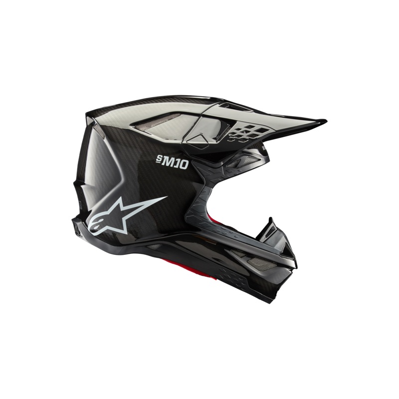 Supertech M10 Solid Helmet|XS|S|M|L|XL|2XL|Black Glossy Carbon