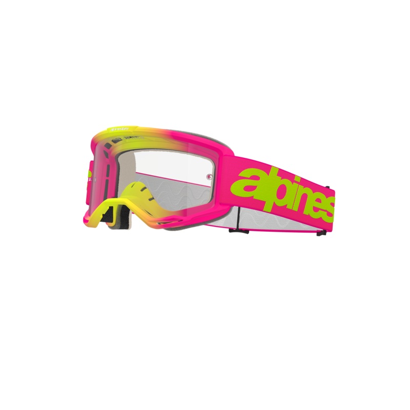 Vision 5 Wordmark Goggles|Pink Fluo/Yellow