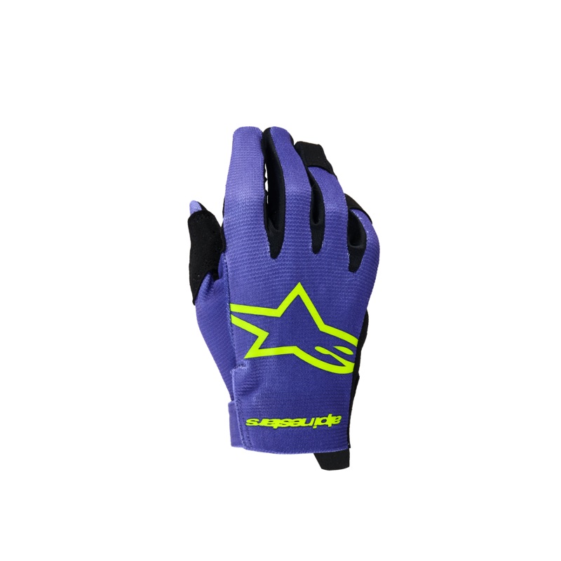 2026 Youth Radar Gloves|3XS|2XS|XS|S|M|L|Purple/Yellow Fluo