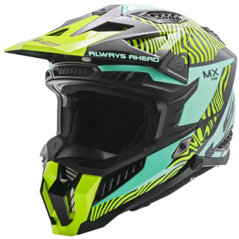 LS2 X-Force Fan Helmet|Black Blue Yellow|XS|S|M|L|XL|2XL|3XL