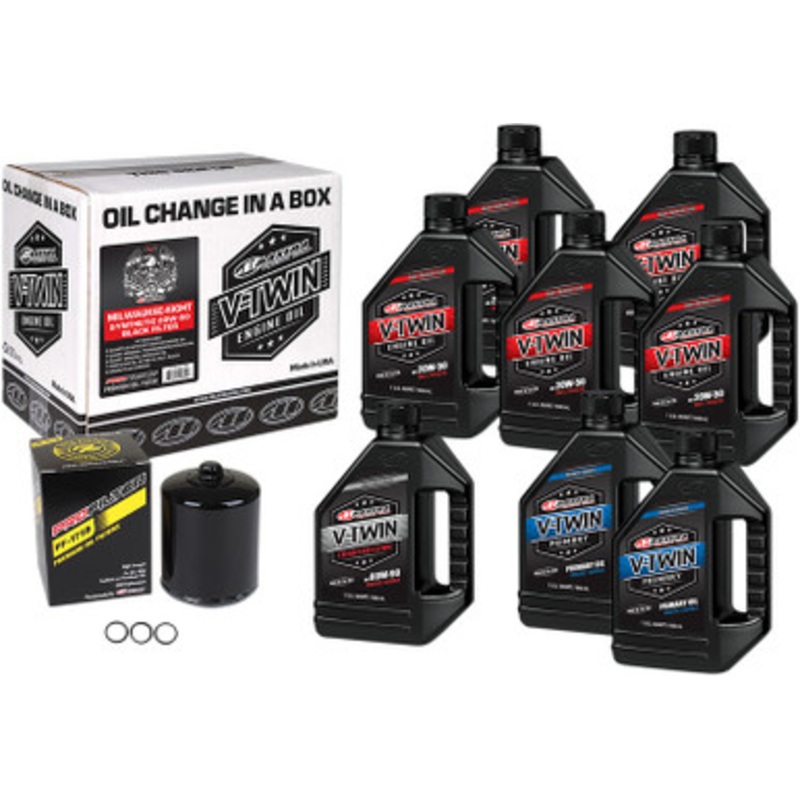 MAXIMA RACING OIL Milwaukee-Eight Synthetic 20W-50 Oil Change Kit