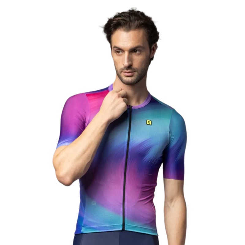 Ale Clothing Aurora PR-E Short Sleeves Cycle Jersey Multicolour