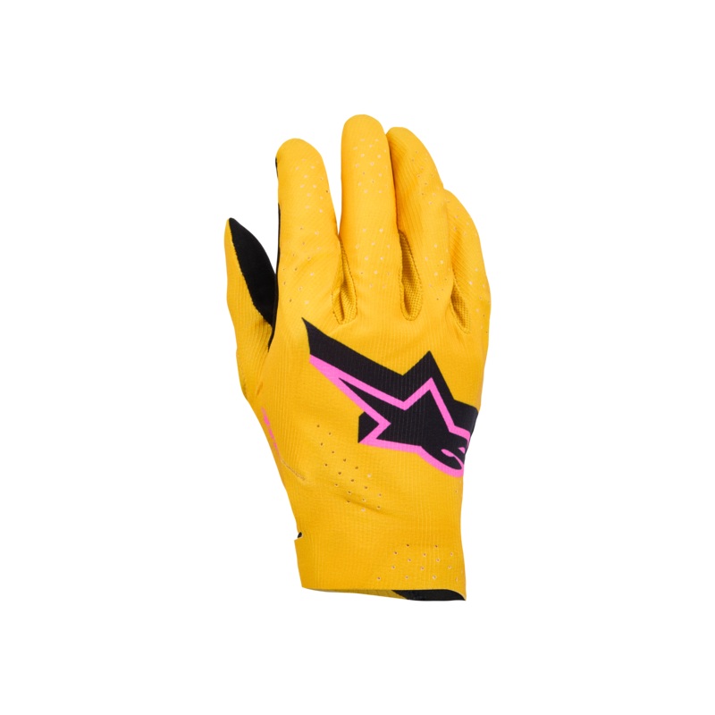 Supertech MX Gloves|S|M|L|XL|2XL|3XL|4XL|Gold/Black/Pink Fluo