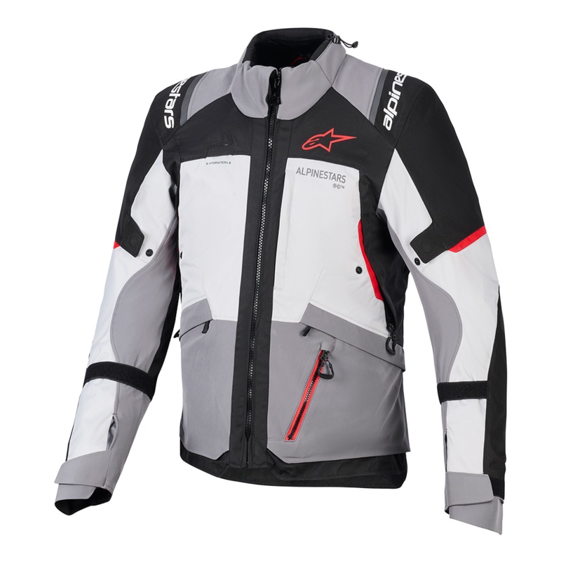 Alpinestars Andes V4 Drystar Jacket – Grey/Ice Grey/Black/Red