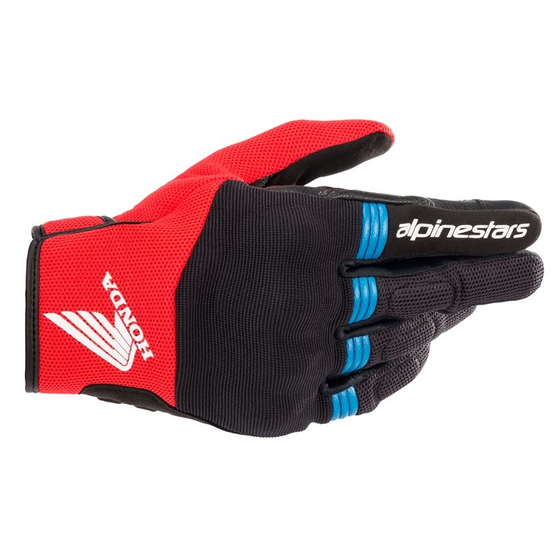Alpinestars Honda Copper Gloves Black / Bright Red / Blue
