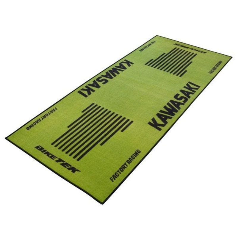 Biketek Garage Mat Series 3 – Kawasaki Logo