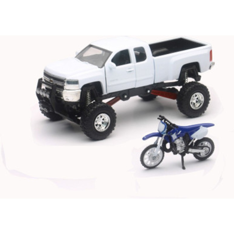 NEW-RAY Truck w/Dirt Bike Replica