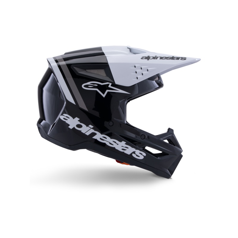 SM3 Radium Helmet ECE06/DOT|XS|S|M|L|XL|2XL|Black/White/Gray Glossy