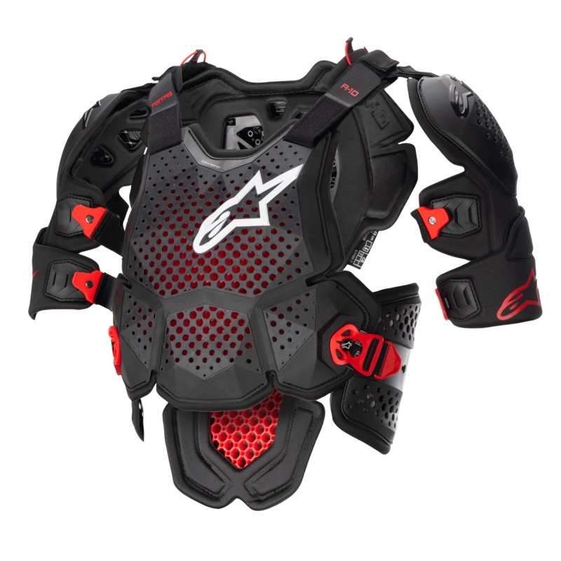 A-10 V2 Full Chest Protector|XS/S|M/L|2XL|Anthracite/Black/Red