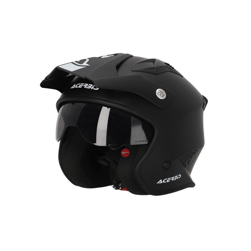 Acerbis Jet Aria ECE 22-06 Black 2 Open Face Helmet Size XS 54cm