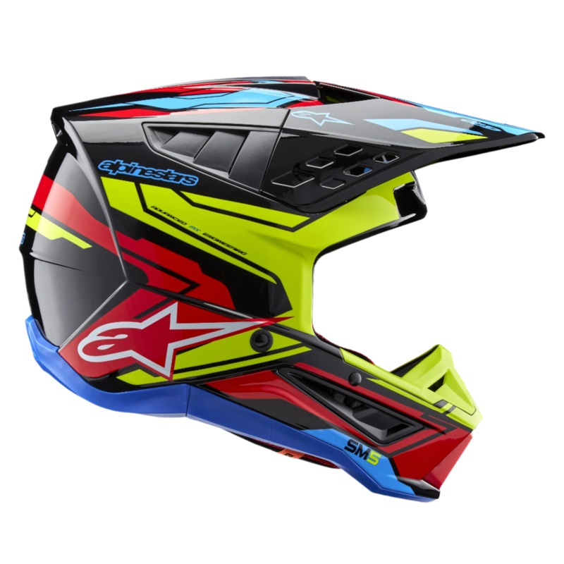 SM5 Action 2 Helmet ECE|XS|S|M|L|XL|2XL|Black/Yellow Fluo/Bright Red Glossy