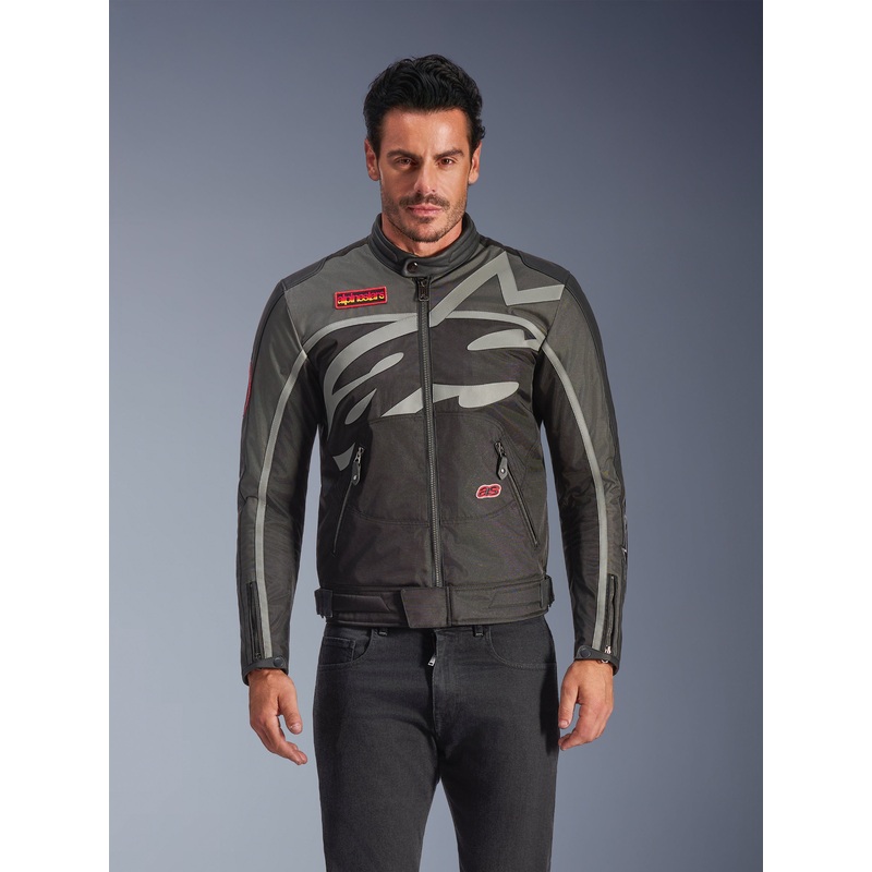 Axton Jacket|S|M|L|XL|2XL|3XL|Back/Anthracite/Red/Tangerine