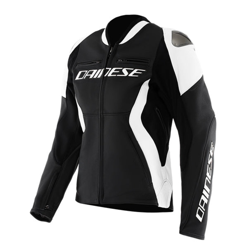 Dainese Racing 5 Ladies Leather Jacket Black / White